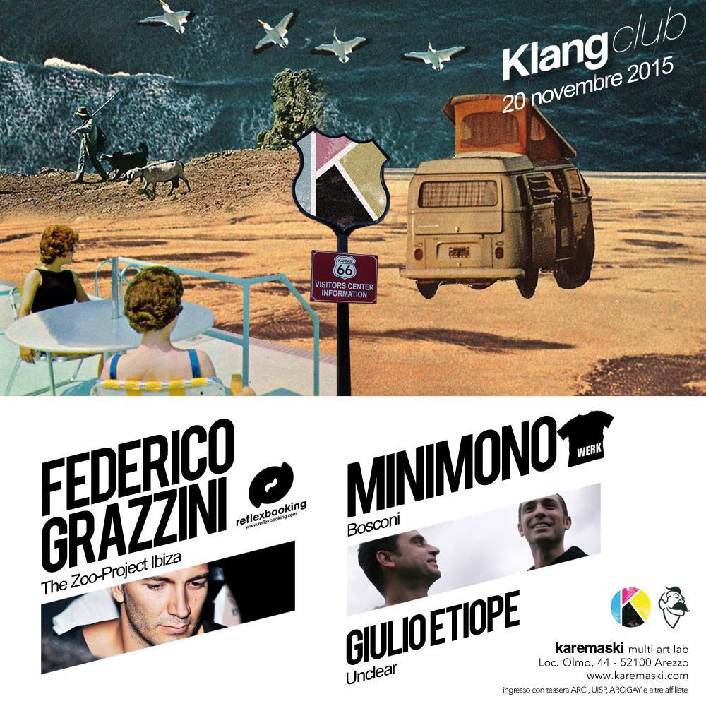 KLANG CLUB: FEDERICO GRAZZINI + MINIMONO